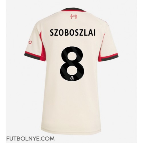 Camiseta Liverpool Dominik Szoboszlai #8 Visitante Equipación para mujer 2025-26 manga corta